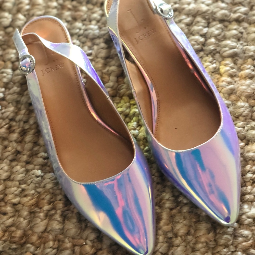 JCREW iridescent shoes